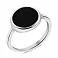 Серебряное кольцо с ониксом (арт. 7501/6792о) – изображение 1