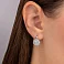 Золотые серьги с бриллиантами (арт. С011646100б) – изображение 2