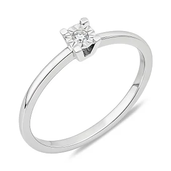 Золотое кольцо с бриллиантом (арт. К011733005б)