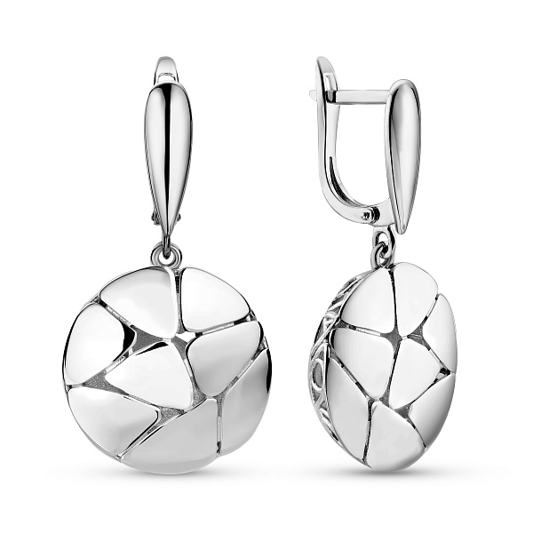 Серьги из белого золота Francelli (арт. 1101124б) – изображение 1