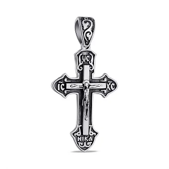 Серебряный крестик без камней (арт. 7904/1049.10)