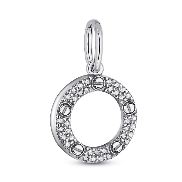 Серебряный подвес с фианитами (арт. 7503/692пп) – изображение 1