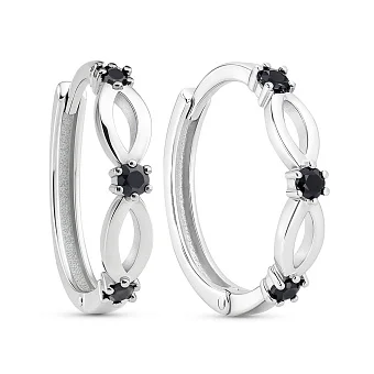 Золоті сережки з сапфірами (арт. 111289Пбс)