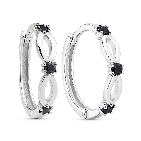 Золоті сережки з сапфірами (арт. 111289Пбс) – зображення 1