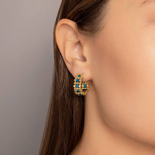 Сережки з жовтого золота Francelli (арт. 1091599жс) – зображення 3