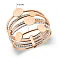 Многослойное кольцо из красного и белого золота (арт. 141319) – изображение 4