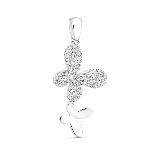 Серебряный подвес Бабочки (арт. 7503/4467) – изображение 1