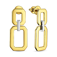 Серьги-пусеты из желтого золота (арт. 111120ж)