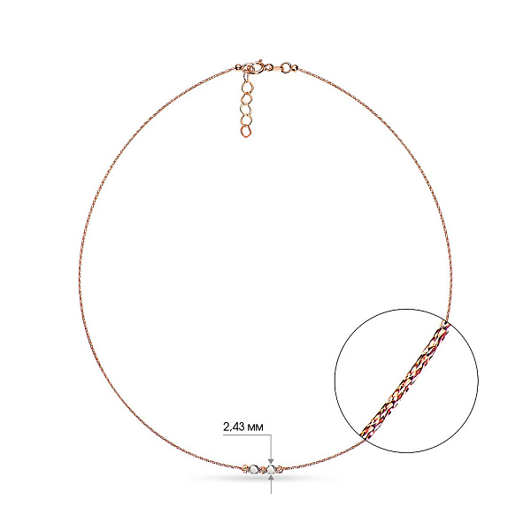 Кольє золоте Orbit (арт. 351992кб) – зображення 4