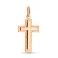 Золотой крестик с алмазной гранью (арт. 424871) – изображение 1