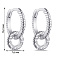 Серебряные серьги-кольца (арт. 7502/4894/15) – изображение 2