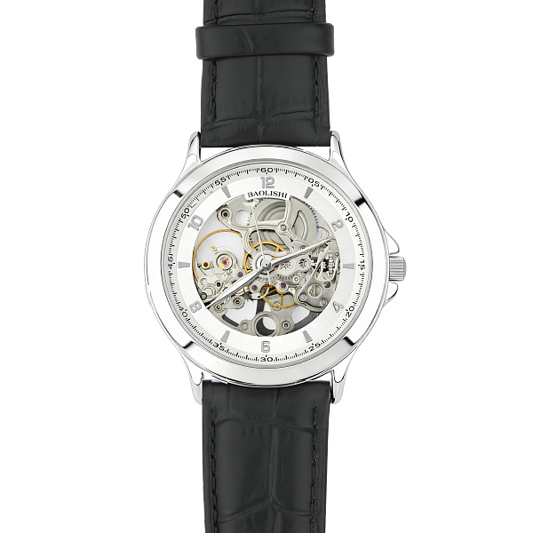 Серебряные часы с кварцевым механизмом (арт. 7526/338срч) – изображение 2