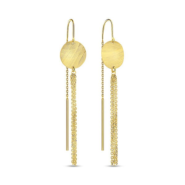 Длинные серьги Francelli из желтого золота (арт. 1092030ж) – изображение 1