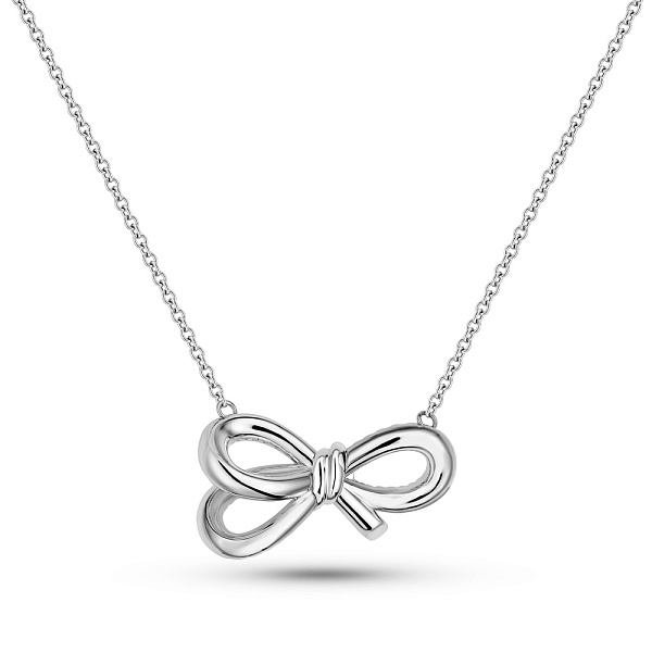Колье из белого золота Бантики Francelli (арт. е352976б) – изображение 1