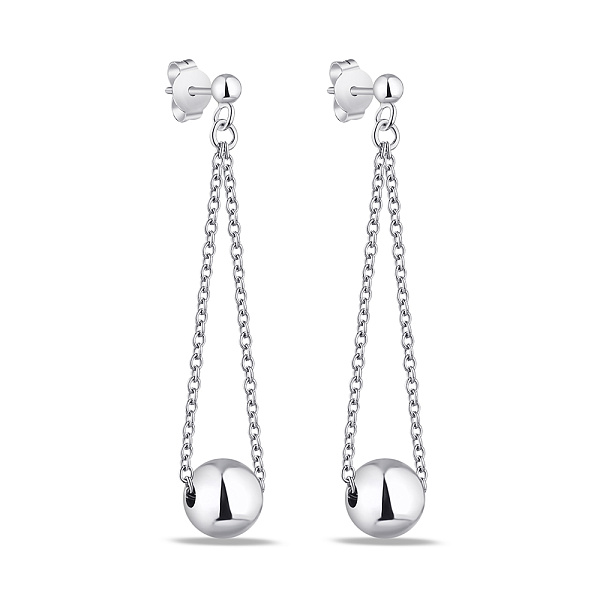 Серебряные серьги-пусеты Trendy Style без камней (арт. 7518/6576) – изображение 1