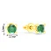 Золоті пусети зі смарагдом (арт. Т011089жи) – зображення 2