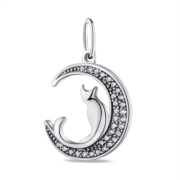 Серебряный кулон с фианитами (арт. 7503/П2Ф/1128) – изображение 1