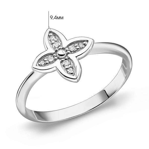 Золотое кольцо с бриллиантами (арт. 1190397202) – изображение 2