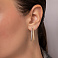 Серьги-кольца из желтого и белого золота (арт. 1091895/30жб) – изображение 2