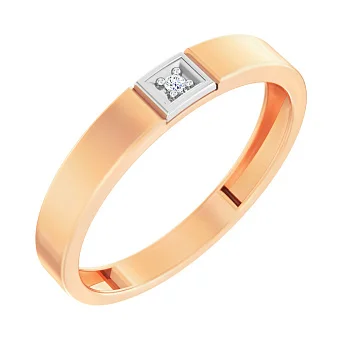 Золотое кольцо с бриллиантом (арт. К011030)