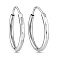 Серьги-кольца из белого золота (арт. 121902/15б) – изображение 1