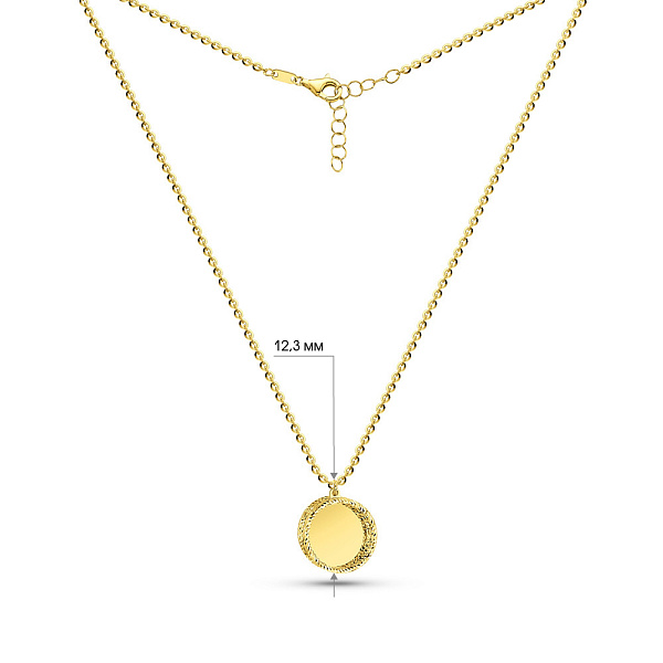 Колье из желтого золота Francelli (арт. 352667ж) – изображение 7