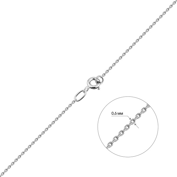 Ланцюжок з білого золота якірного плетіння (арт. ц306201б) – зображення 5