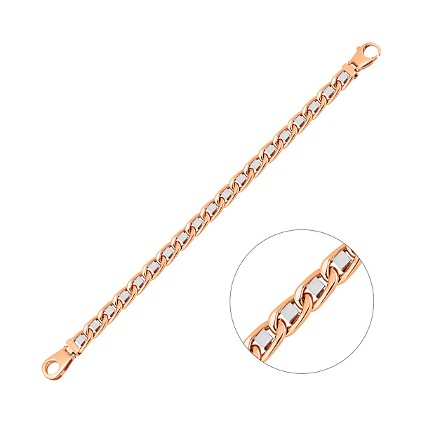 Золотой браслет с родированием (арт. 326481/2р) – изображение 1