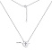 Серебряное колье "Крестик" с фианитами (арт. 7507/1553) – изображение 3