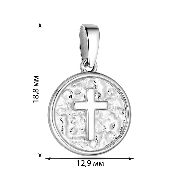 Подвес из белого золота (арт. 440770б) – изображение 2