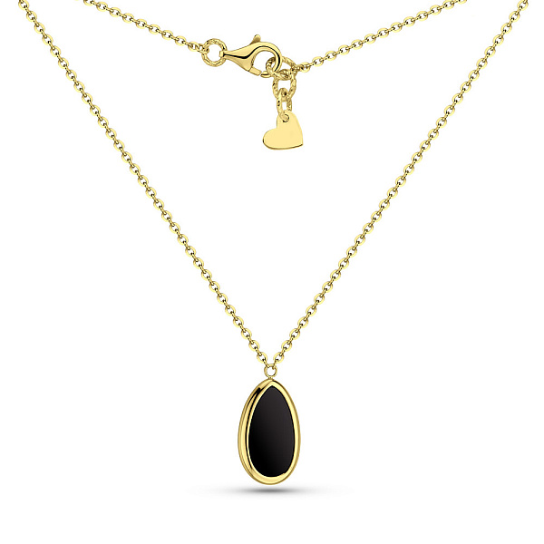 Колье золотое Diva с ониксом (арт. 352410жо) – изображение 2