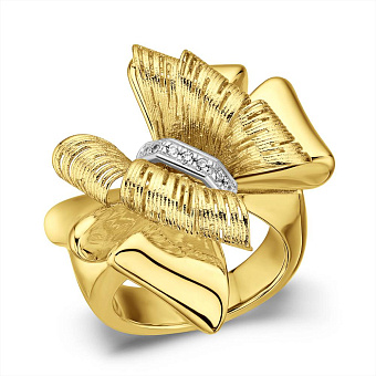 Массивное кольцо Francelli из желтого золота (арт. е156702жб)