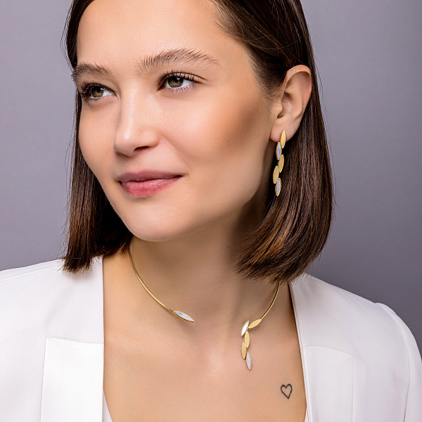 Серьги из желтого золота Francelli (арт. 1091341жп) – изображение 4