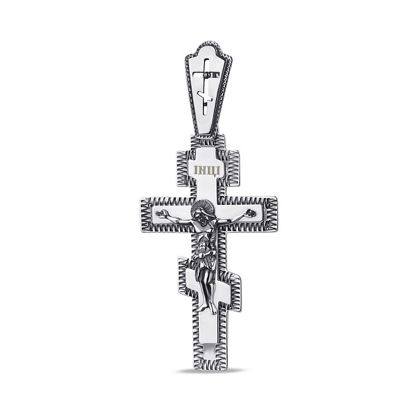 Серебряный православный крест (арт. 7904/311095-Ч) – изображение 1