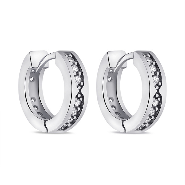 Серебряные серьги с фианитами (арт. 7502/3148/20) – изображение 1