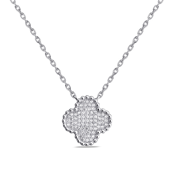 Колье из серебра с россыпью фианитов (арт. 7507/1580/15) – изображение 1