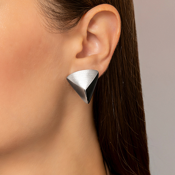 Золотые серьги Francelli без камней (арт. е1091983бм) – изображение 2