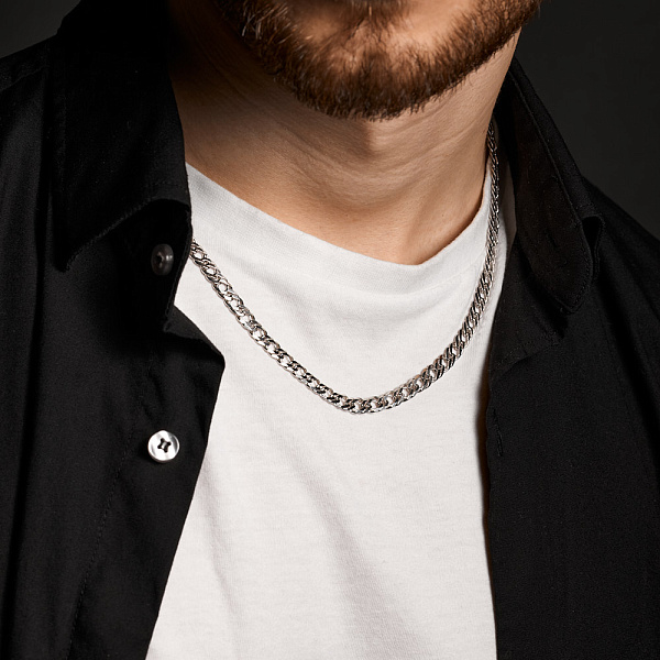Цепочка серебряная плетения Двойной Ромб (арт. 0303121) – изображение 2