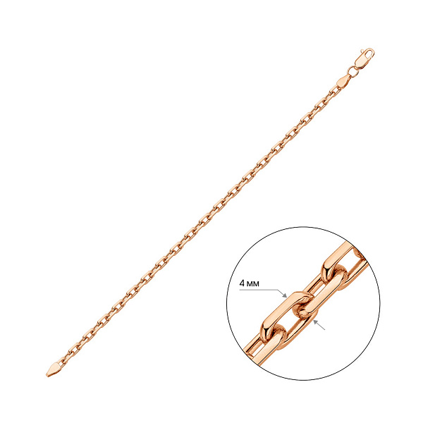 Золотой браслет плетения Якорное (арт. ц316214) – изображение 2