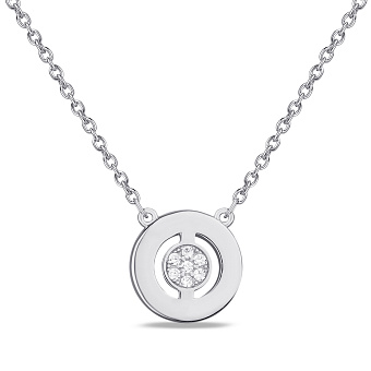 Серебряное колье с фианитами (арт. 7507/1756)