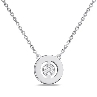 Срібне кольє з фіанітами (арт. 7507/1756)