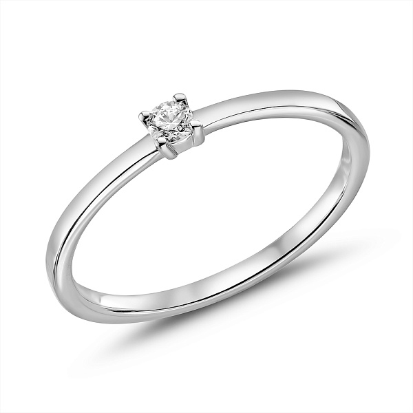 Двойное кольцо из золота с бриллиантами (арт. К011210015б) – изображение 4