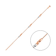 Фото Браслет з червоного і білого золота (арт. 326397кб)