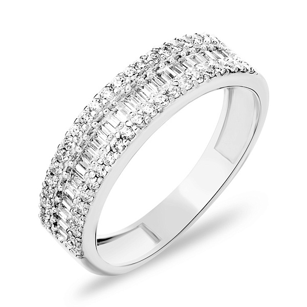 Кольцо из белого золота (арт. 140469б) – изображение 1