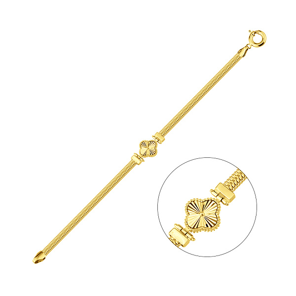 Золотий браслет Конюшина (арт. 3261260ж) – зображення 1