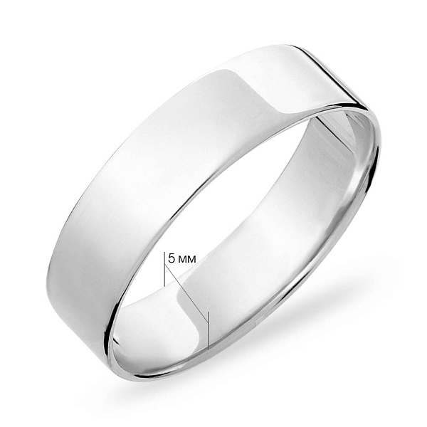 Серебряное обручальное кольцо (арт. Х239180) – изображение 2