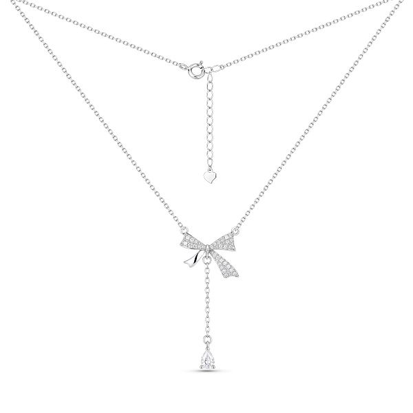 Серебряное колье Бант с фианитами (арт. 7507/2663) – изображение 1