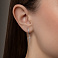 Золоті сережки-підвіски з діамантами (арт. 2111363202) – зображення 2