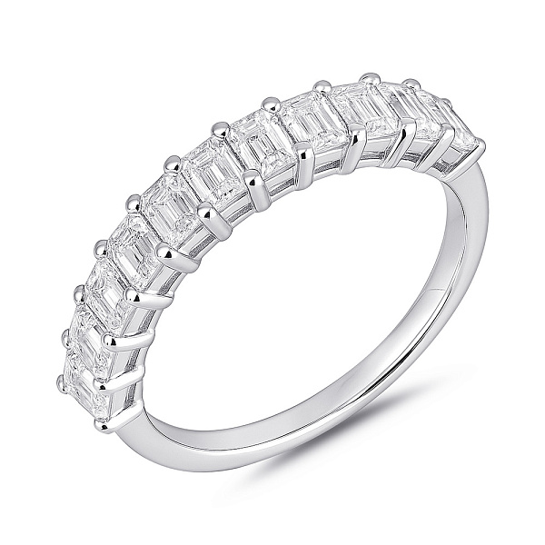 Серебряное кольцо с дорожкой из фианитов (арт. 7501/8217) – изображение 1