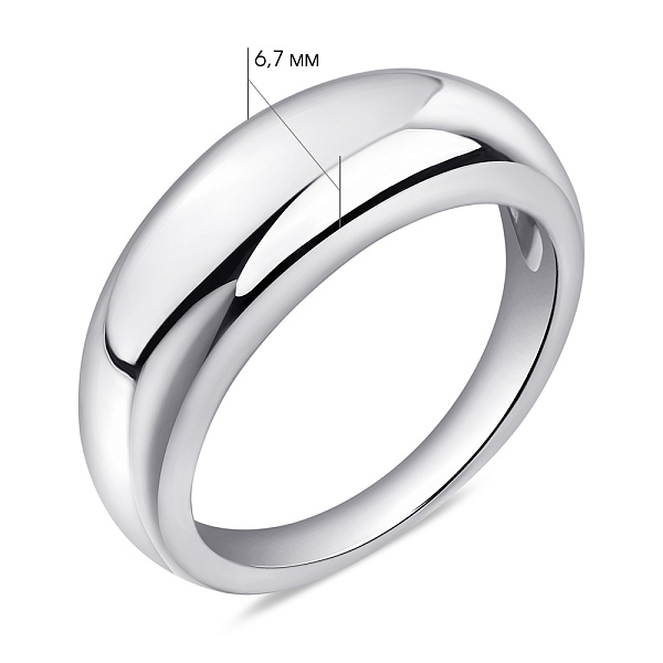 Срібна каблучка без каменів (арт. 7501/5383/2) – зображення 2